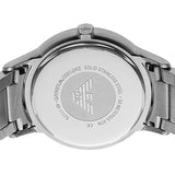 Emporio Armani Renato Quartz Black Dial Silver Steel Strap Watch For Men - AR11179 Authentic Buy Shop Now