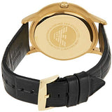 Emporio Armani Renato Quartz Grey Dial Black Leather Strap Watch For Men - AR11049 Authentic Buy Shop Now