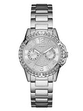 Guess Sassy Multifunction Quartz Silver Dial Silver Steel Strap Watch For Women - W0705L1 Authentic Buy Shop Now