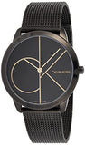 Calvin Klein Minimal Black Dial Black Mesh Bracelet Watch for Men - K3M214X1 Authentic Buy Shop Now