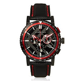 Burberry City Chronograph Black Dial Black Leather Strap Watch for Men - BU9803 Authentic Buy Shop Now