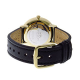 Coach Slim Easton White Dial Black Leather Strap Watch for Women - 14502683 Authentic Buy Shop Now
