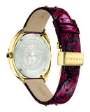 Versace Shadov Quartz Red Dial Red Leather Strap Watch for Women - VEBM00918 Authentic Buy Shop Now