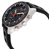 Tissot PRS 516 Chronograph Black Dial Black Leather Strap Watch For Men - T100.417.16.051.00 Authentic Buy Shop Now