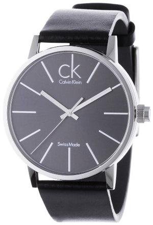 Calvin Klein Minimal Black Dial Black Leather Strap Watch for Men - K7621107 Authentic Buy Shop Now