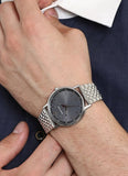 Emporio Armani Kappa Quartz Grey Dial Silver Mesh Bracelet Watch For Men - AR11068 Authentic Buy Shop Now