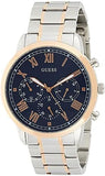 Guess Hendrix Chronograph Blue Dial Two Tone Steel Strap Watch for Men - W1309G4 Authentic Buy Shop Now