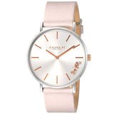Coach Perry White Dial Pink Leather Strap Watch for Women - 14503118 Authentic Buy Shop Now