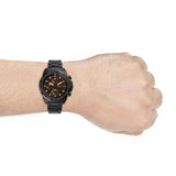 Fossil Bronson Chronograph Black Dial Black Steel Strap Watch for Men - FS5851 Authentic Buy Shop Now
