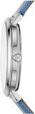 Michael Kors Jaryn Quartz Silver Dial Blue Leather Strap Watch For Women - MK2495 Authentic Buy Shop Now