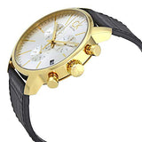 Calvin Klein City Chronograph Silver Dial Black Leather Strap Watch for Men - K2G275C6 Authentic Buy Shop Now