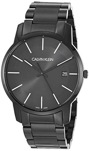 Calvin Klein City Quartz Black Dial Black Steel Strap Watch for Men - K2G2G4B1 Authentic Buy Shop Now