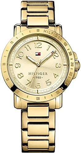 Tommy Hilfiger Bella Gold Dial Gold Steel Strap Watch for Women - 1781395 Authentic Buy Shop Now