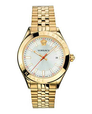 Versace Hellenyium Analog White Dial Gold Steel Strap Watch for Men - VEVK00720 Authentic Buy Shop Now