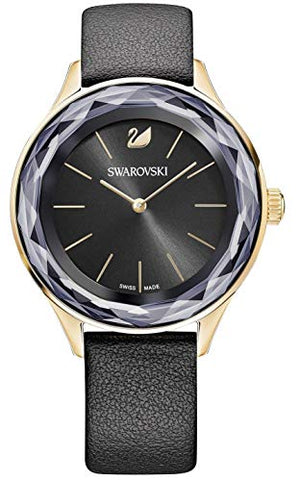 Swarovski Octea Nova Grey Dial Grey Leather Strap Watch for Women - 5295358 Authentic Buy Shop Now