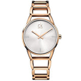 Calvin Klein Stately White Dial Gold Steel Strap Watch for Women - K3G2362W Authentic Buy Shop Now