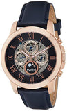 Fossil Grant Automatic Blue Dial Blue Leather Strap Watch for Men - ME3029 Authentic Buy Shop Now