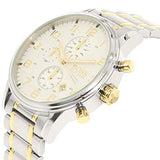 Hugo Boss Areoliner Chronograph White Dial Two Tone Steel Strap Watch for Men - 1513236 Authentic Buy Shop Now