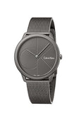 Calvin Klein Minimal Grey Dial Grey Mesh Bracelet Watch for Men - K3M517P4 Authentic Buy Shop Now