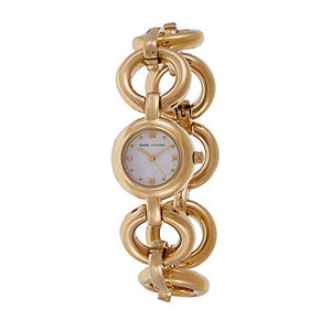 Marc Jacobs Rock White Dial Gold Steel Strap Watch for Women - MBM3005 Authentic Buy Shop Now