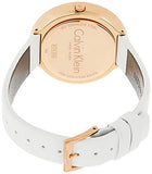 Calvin Klein Chic White Dial White Leather Strap Watch for Women - K7N236K2 Authentic Buy Shop Now