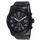Marc Jacobs Larry Chronograph Black Dial Black Steel Strap Watch for Men - MBM8606 Authentic Buy Shop Now