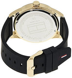 Tommy Hilfiger Austin Black Dial Black Rubber Strap Watch for Men - 1791636 Authentic Buy Shop Now