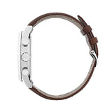 Hugo Boss Navigator White Dial Brown Leather Strap Watch for Men - 1513495 Authentic Buy Shop Now