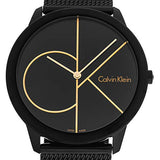 Calvin Klein Minimal Black Dial Black Mesh Bracelet Watch for Women - K3M224X1 Authentic Buy Shop Now