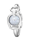 Gucci Horsebit Collection Diamonds Mother of Pearl Dial Silver Steel Strap Watch For Women - YA139506 Authentic Buy Shop Now