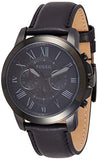 Fossil Grant Chronograph Black Dial Black Leather Strap Watch for Men - FS5132 Authentic Buy Shop Now