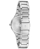 Bulova Crystal Collection Mother of Pearl Dial Silver Steel Strap Watch for Women - 96L263 Authentic Buy Shop Now