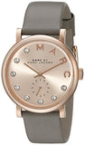 Marc Jacobs Baker Rose Gold Dial Grey Leather Strap Watch for Women - MBM1400 Authentic Buy Shop Now