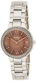 Fossil Virginia Taupe Dial Silver Steel Strap Watch for Women - ES4147 Authentic Buy Shop Now