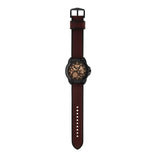 Fossil Bronson Automatic Skeleton Black Dial Brown Leather Strap Watch for Men - ME3219 Authentic Buy Shop Now