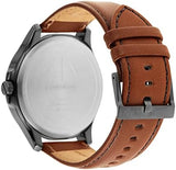 Armani Exchange Hampton Chronograph Grey Dial Brown Leather Strap Watch For Men - AX2414 Authentic Buy Shop Now