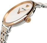 Emporio Armani Modern Slim Analog Mother of Pearl Dial Two Tone Steel Strap Watch For Women - AR11157 Authentic Buy Shop Now