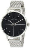 Calvin Klein Even Black Dial Silver Mesh Bracelet Watch for Women - K7B23121 Authentic Buy Shop Now
