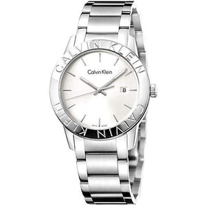 Calvin Klein Steady Silver Dial Silver Steel Strap Watch for Women - K7Q21146 Authentic Buy Shop Now
