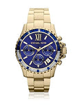 Michael Kors Everest Chronograph Blue Dial Gold Steel Strap Watch for Women - MK5754 Authentic Buy Shop Now