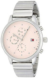 Tommy Hilfiger Blake Pink Dial Silver Steel Strap Watch for Women - 1781904 Authentic Buy Shop Now