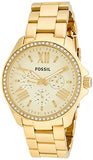 Fossil Cecile Chronograph Gold Dial Gold Steel Strap Watch for Women - AM4482 Authentic Buy Shop Now