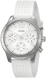 Guess Marina Quartz White Dial White Rubber Strap Watch For Women - W1025L1 Authentic Buy Shop Now