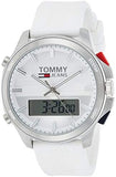 Tommy Hilfiger Digital Silver Dial White Silicone Strap Watch For Men - 1791764 Authentic Buy Shop Now