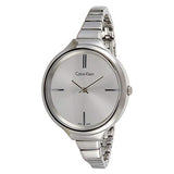 Calvin Klein Lively Silver Dial Silver Steel Strap Watch for Women - K4U23126 Authentic Buy Shop Now