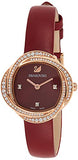 Swarovski Crystal Flower Red Dial Red Leather Strap Watch for Women - 5552780 Authentic Buy Shop Now