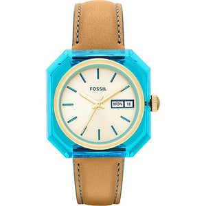 Fossil Candy White Dial Brown Leather Strap Watch for Men - ES3536 Authentic Buy Shop Now