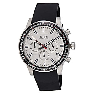 Guess Fuel Multifunction White Dial Black Rubber Strap Watch for Men - W0802G1 Authentic Buy Shop Now