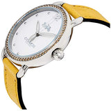 Coach Delancey White Dial Yellow Leather Strap Watch for Women - 14502882 Authentic Buy Shop Now