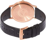 Emporio Armani Kappa Quartz White Dial Black Leather Strap Watch For Men - AR80015 Authentic Buy Shop Now